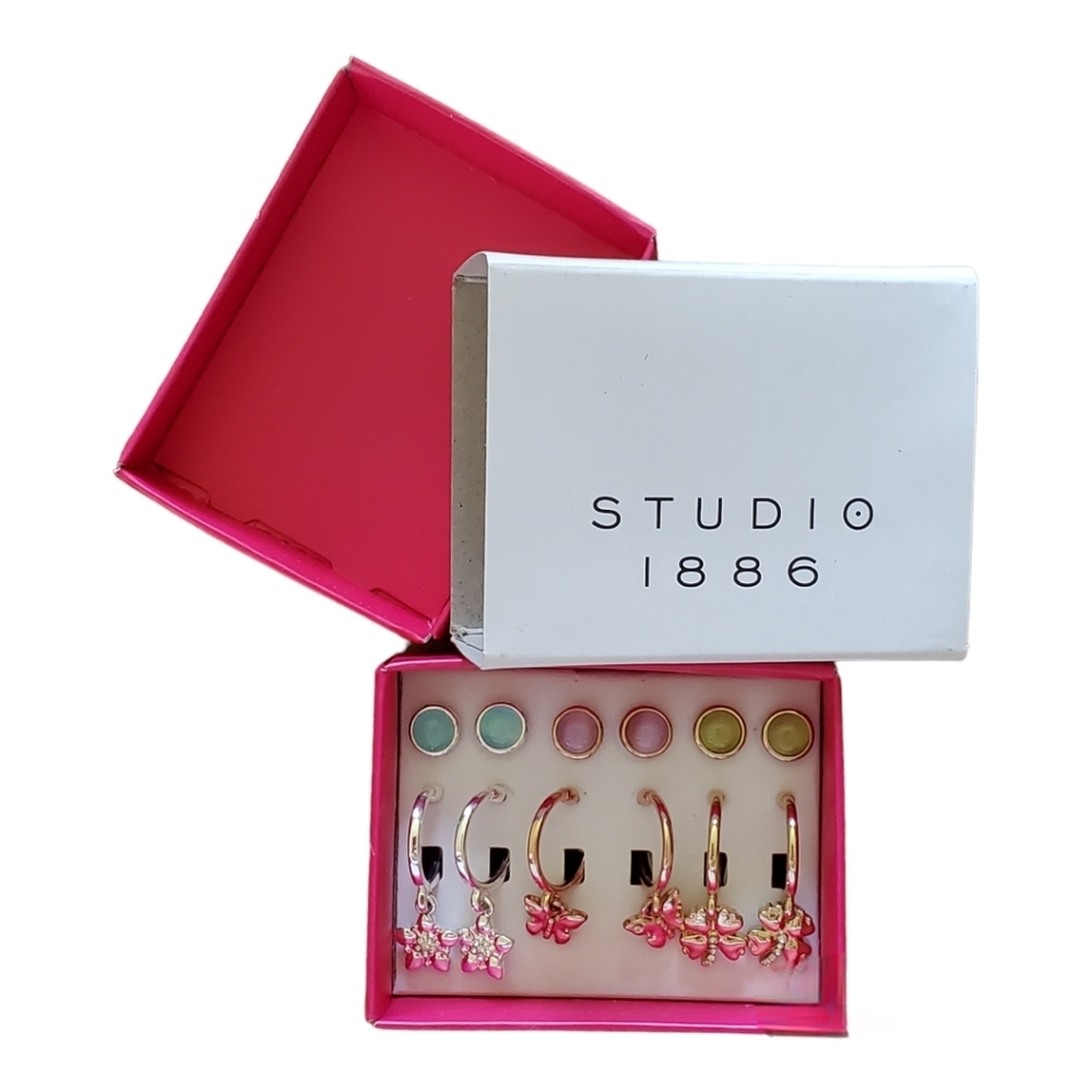 Set of Studio 1886 Earrings Gold tone